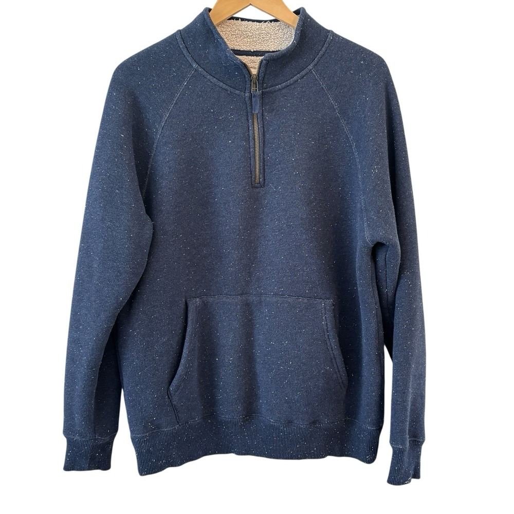 Flint‎ and Tinder 1/4 Zip Sherpa Fleece Pullover Mens Size M Outdoor Huckberry